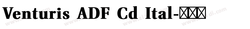 Venturis ADF Cd Ital字体转换 Venturis ADF Cd Ital字体转换